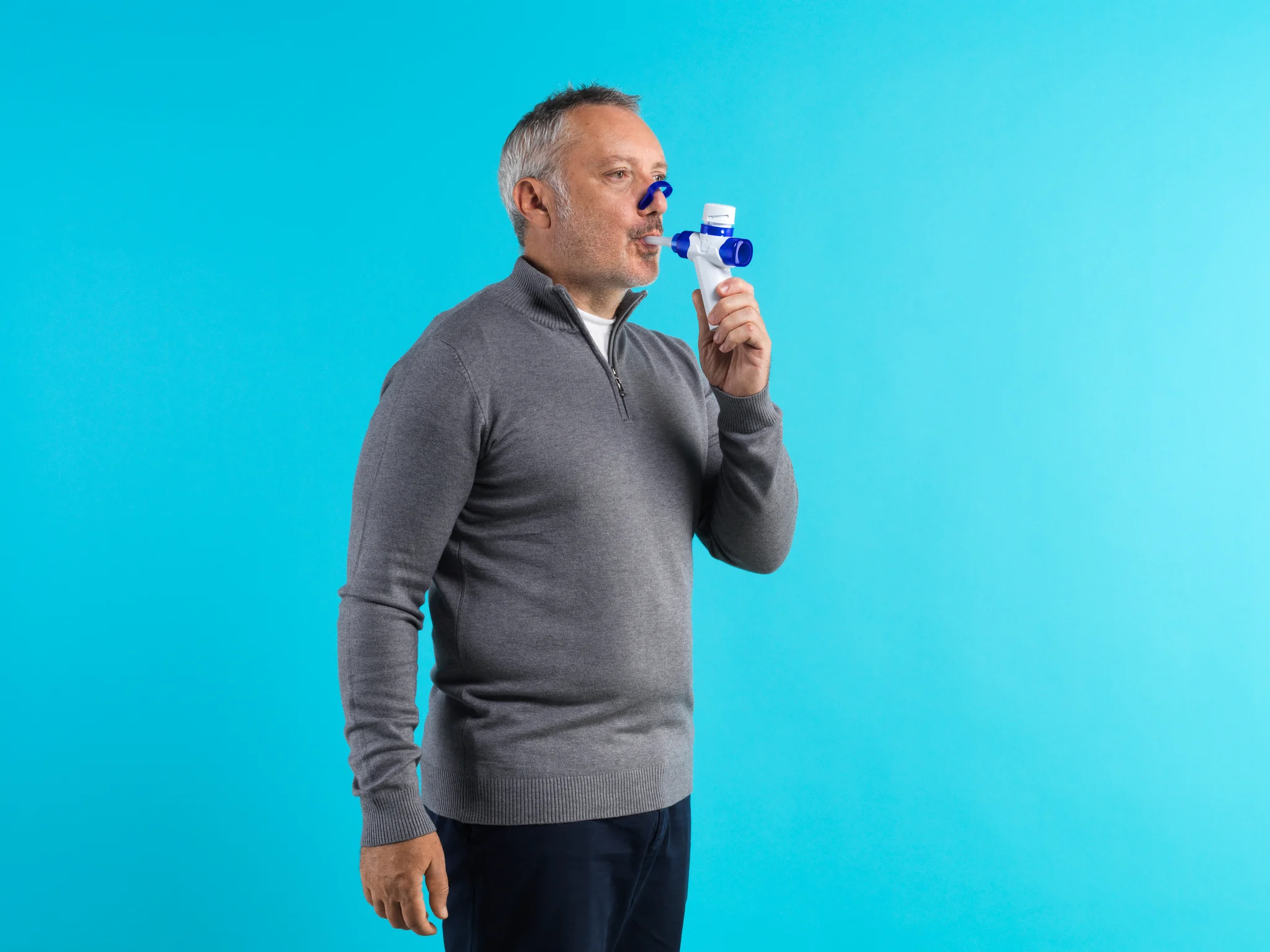 AirFeel® PEP/OPEP fisioterapia respiratoria durante l'uso
