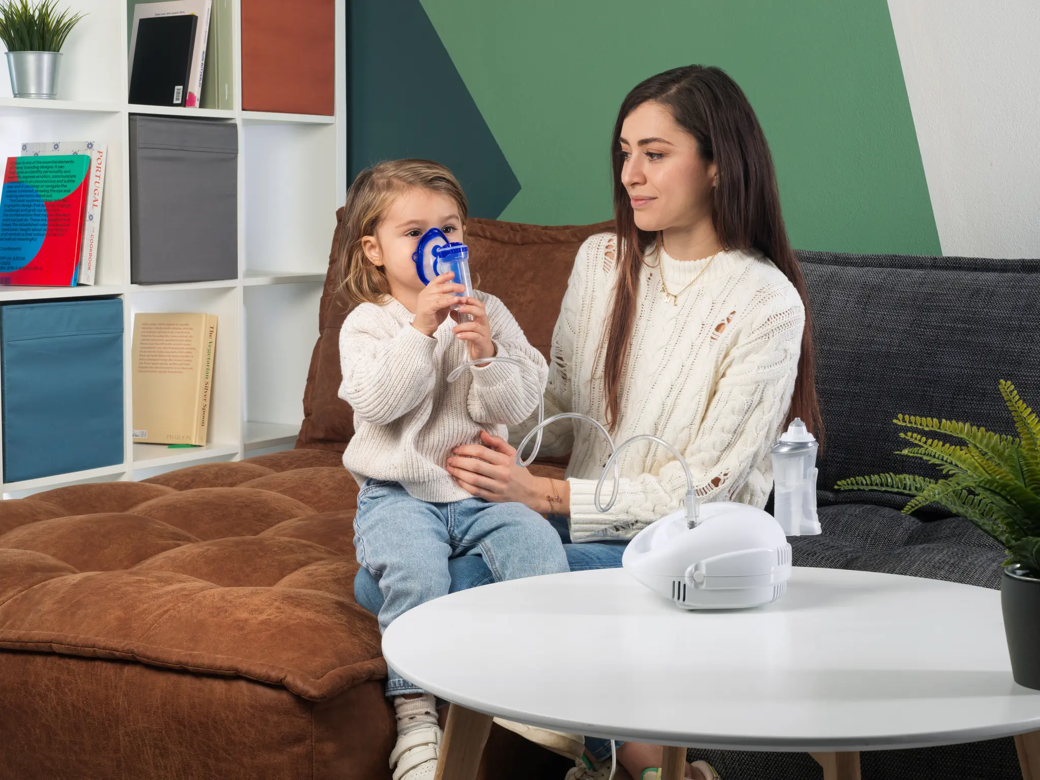 AirMate Duo apparecchio aerosol durante l'uso
